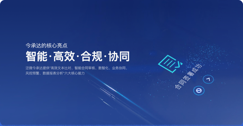 泛微·今承达合同管理平台